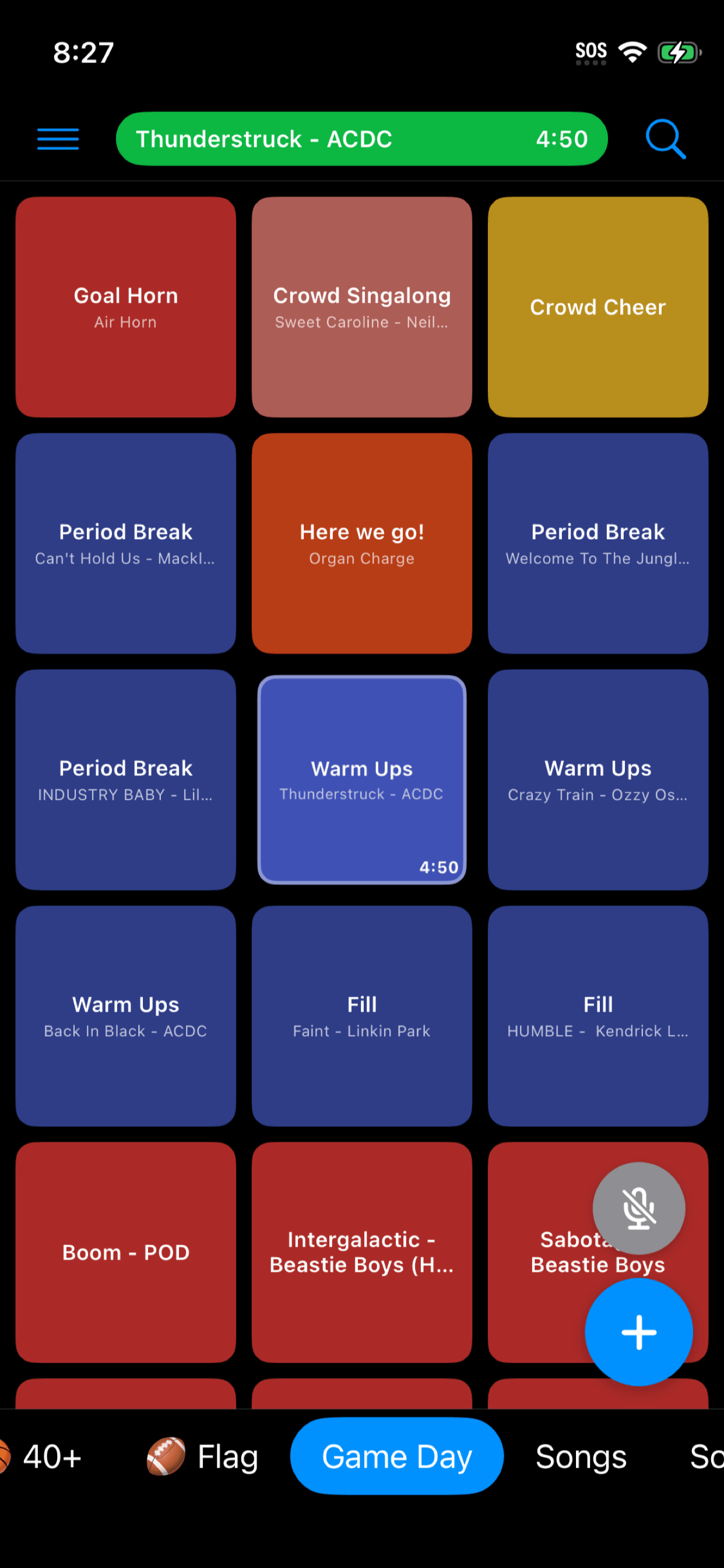 Color-coded soundboard