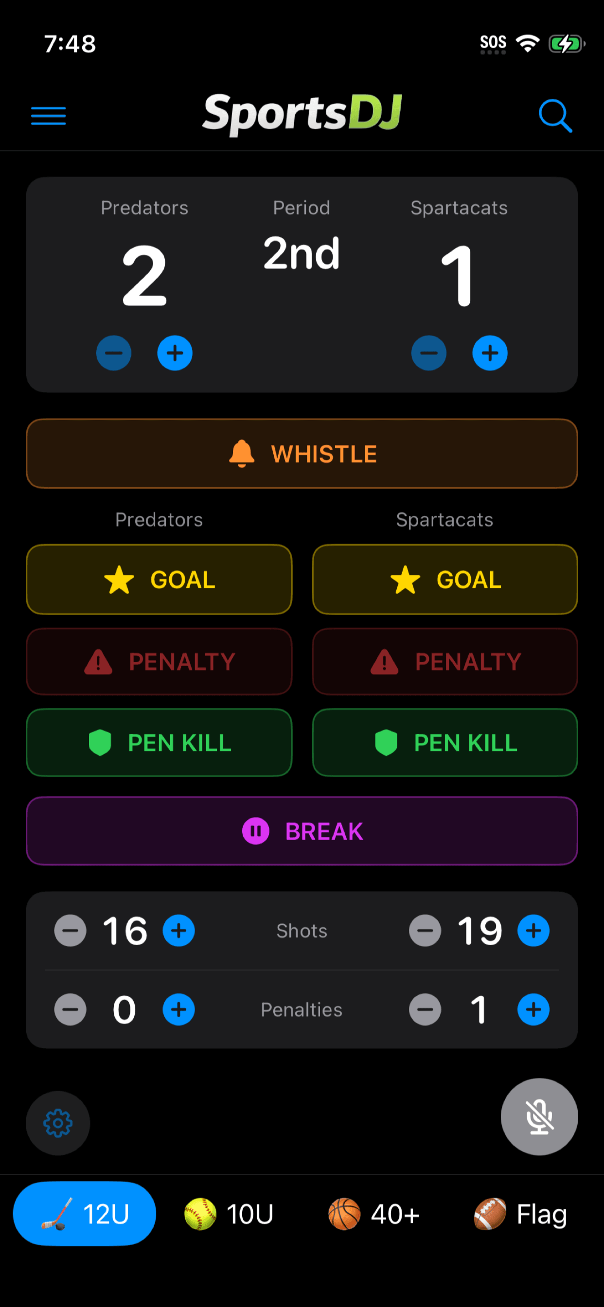 Hockey scorekeeping & cues
